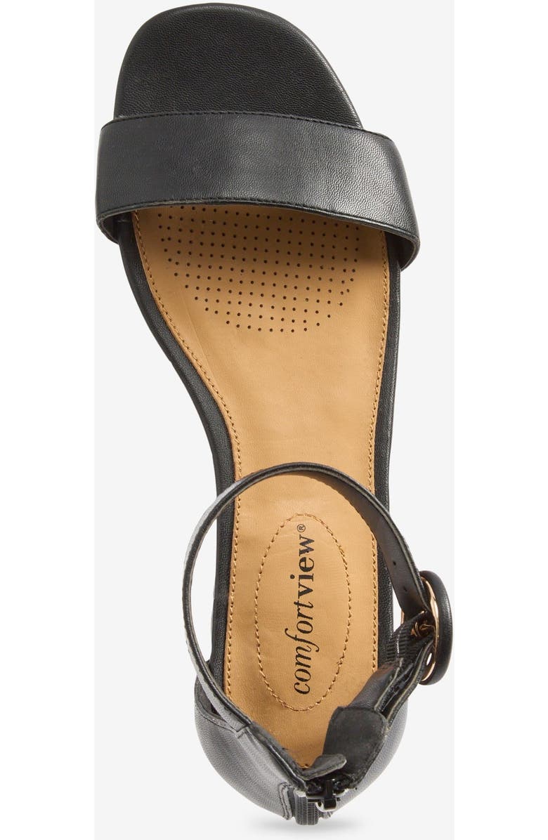 Comfortview The Alora Sandal, Alternate, color, Black