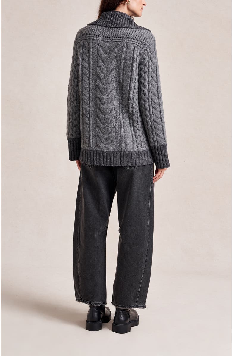 La Ligne Nuage Cardigan, Alternate, color, Charcoal