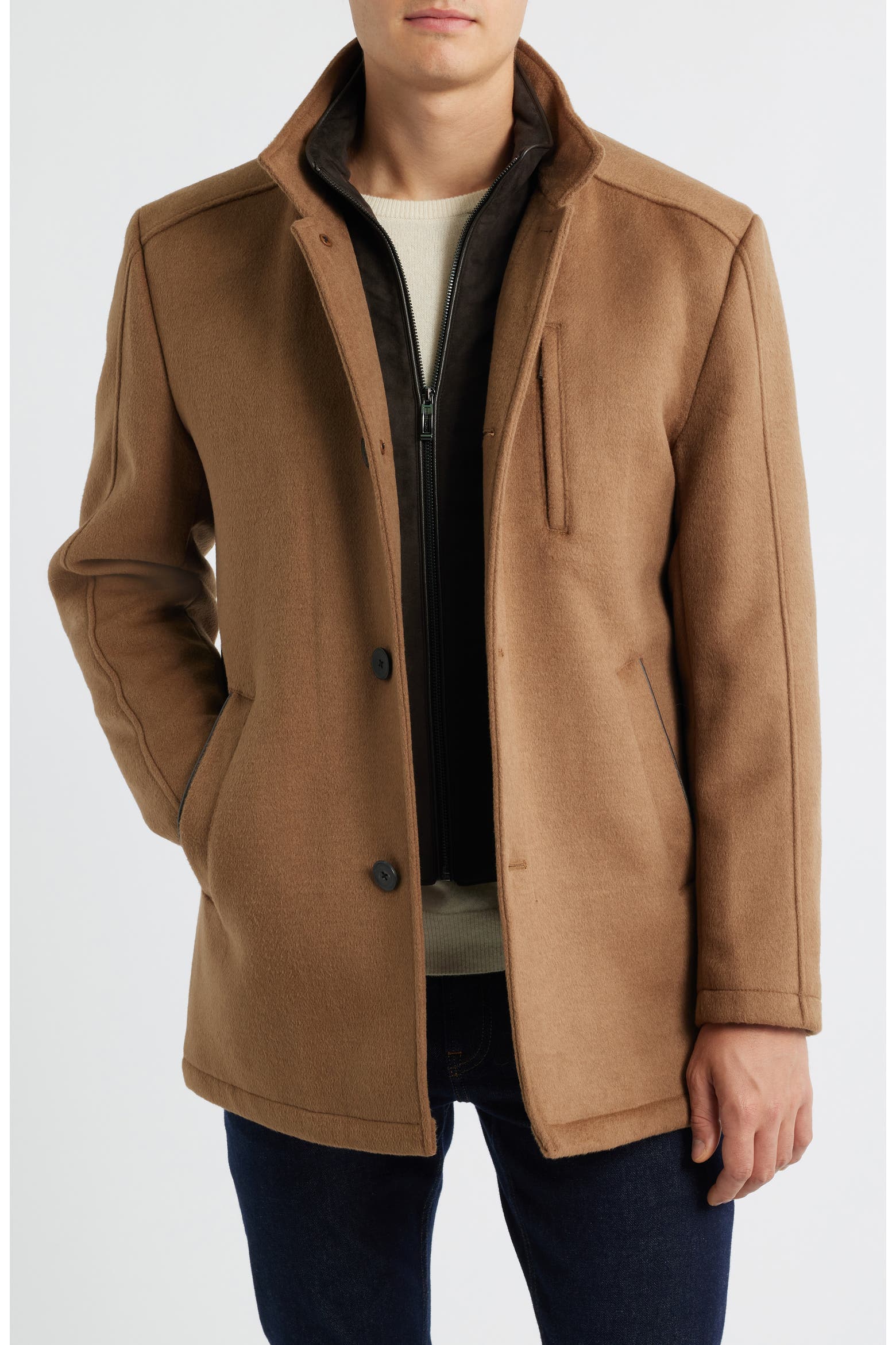 Upton Car Coat with Removable Bib