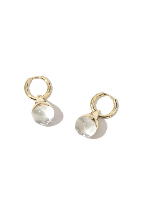 14kt Gold Vermeil Stilla Quartz Earrings