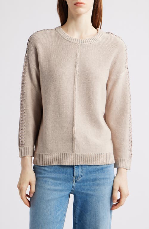Nic + Zoe Nic+zoe Lace Up Relaxed Sweater