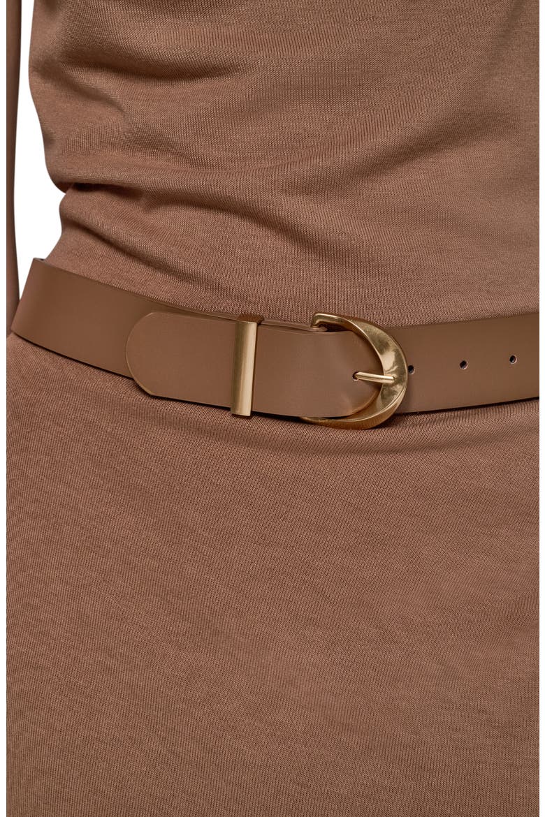 Cowl Neck Sleeveless Midi Dress, Alternate, color, CAMEL