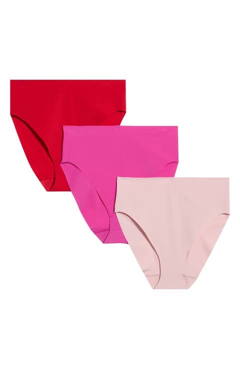 Invisible Edge Assorted 3-Pack High Cut Briefs