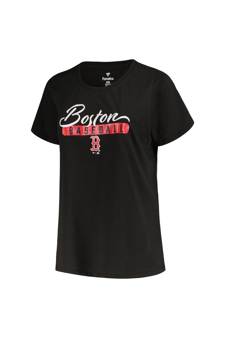 Women's Profile Black/Heather Gray Boston Red Sox Plus Size T-Shirt Combo Pack, Alternate, color, Black