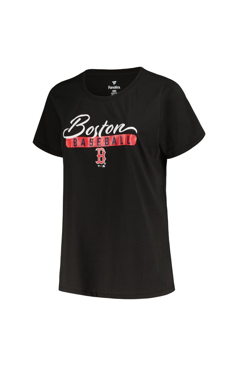 PROFILE Women's Profile Black/Heather Gray Boston Red Sox Plus Size T-Shirt Combo Pack, Alternate, color, Black