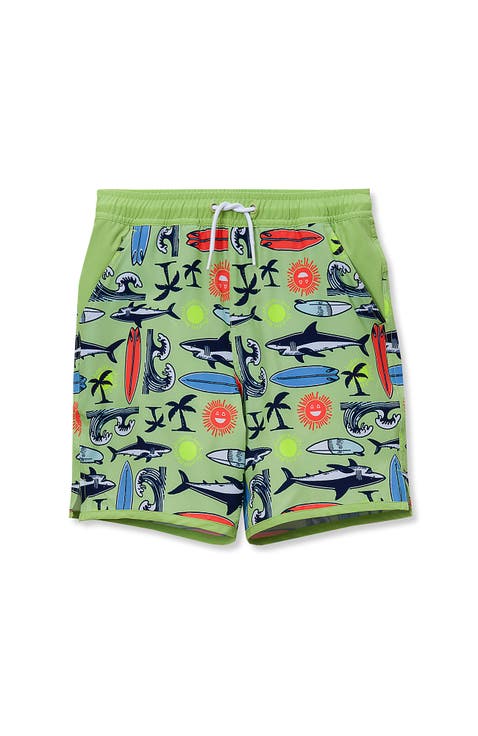 Boys Slim Stretch Hydroliner Swim Trunks