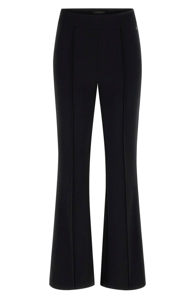 GUESS Evelina Flare Leg Stretch Pants, Alternate, color, Black