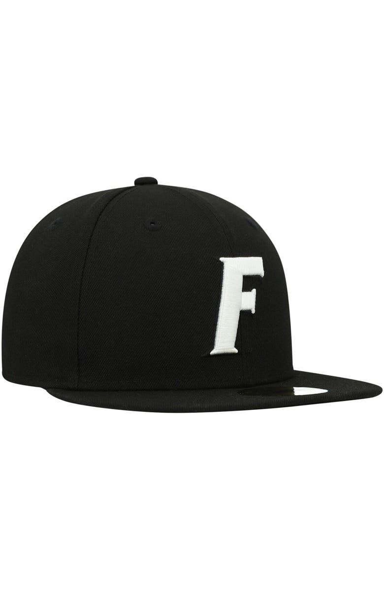 New Era Men's New Era Florida Gators Black & White 59FIFTY Fitted Hat, Alternate, color,