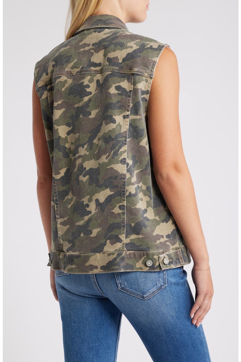 Camo Print Oversize Cargo Vest, Alternate, color, OLIVE