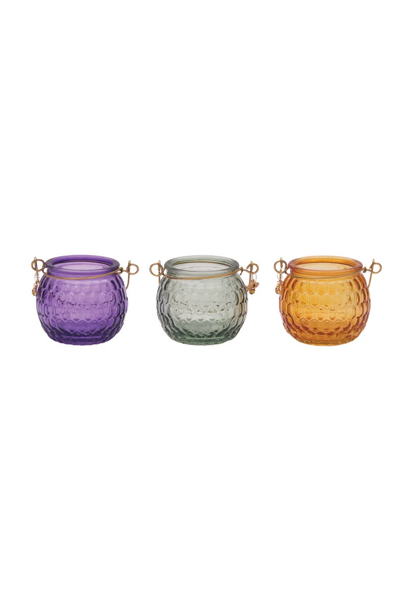 Spring Assortment of 3 Candle Holders, Main, color, Orange
