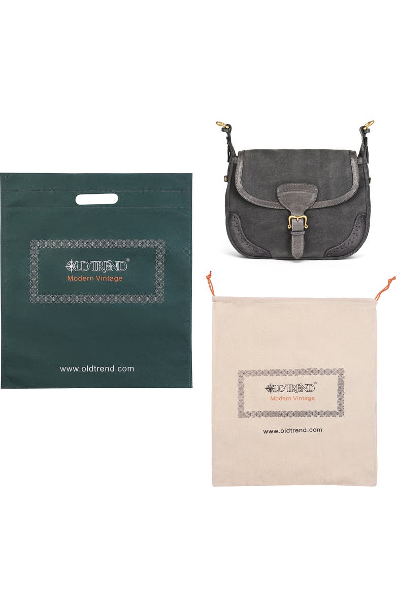 OLD TREND Camellia Genuine Leather Structured Mailbag, Alternate, color, Slate