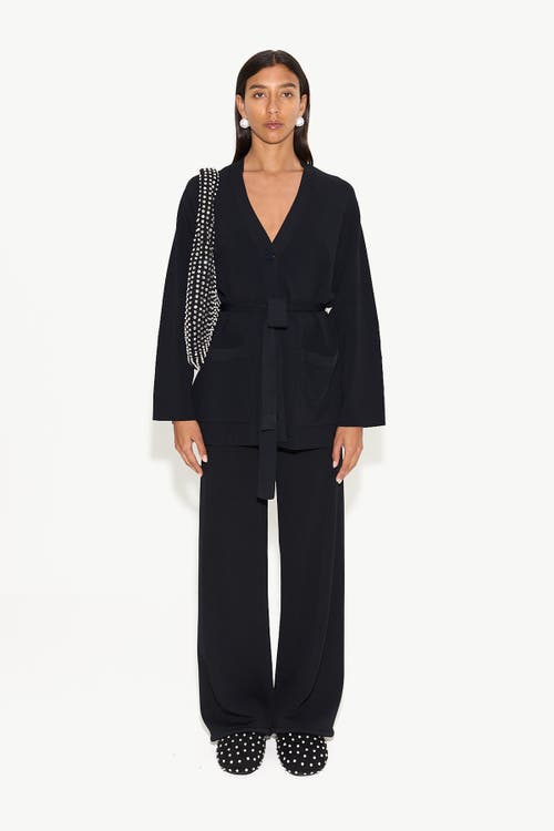Simonmiller Max Belted Knit Cardigan In Black