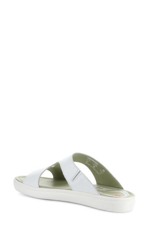 Softinos By Fly London Inbe Slide Sandal In White
