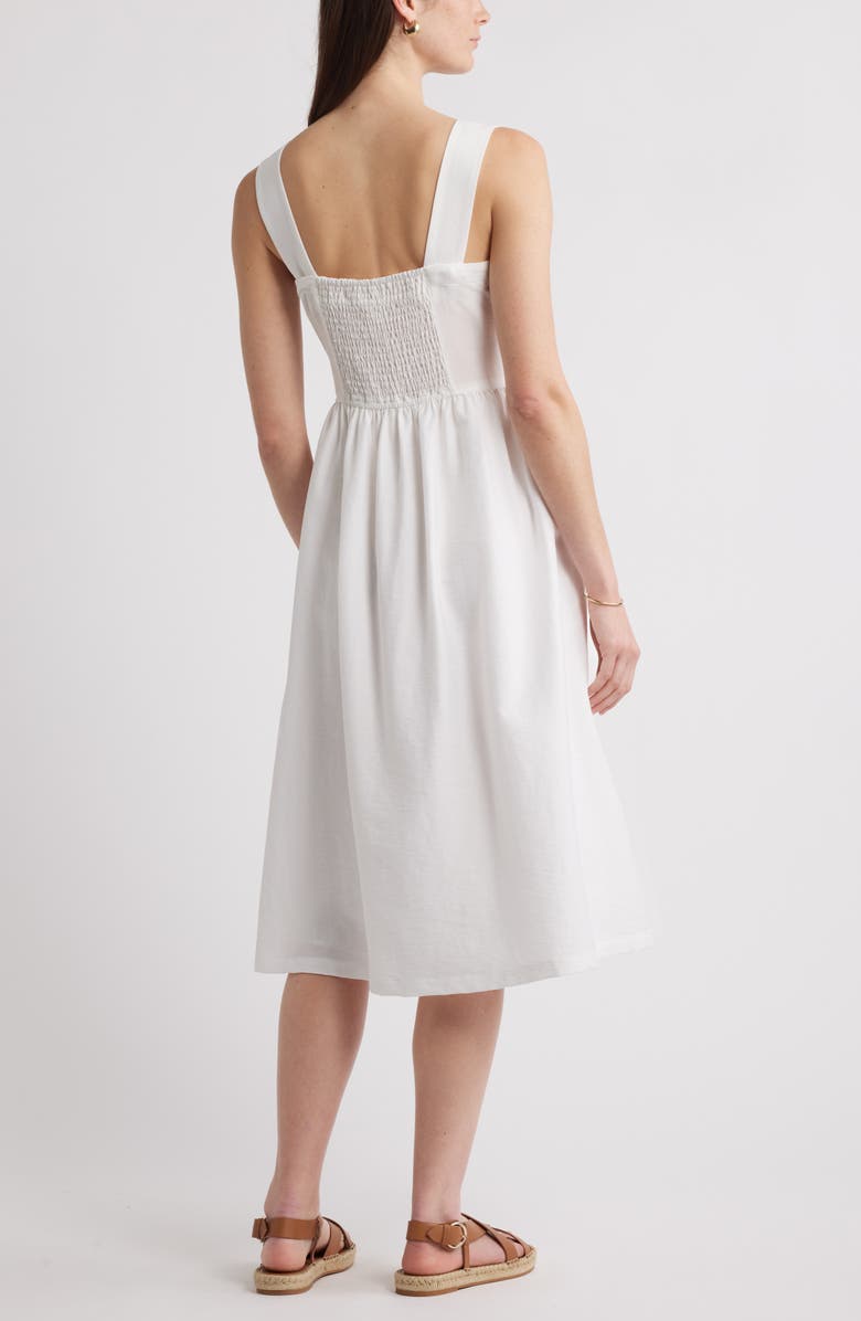 Caslon<sup>®</sup> Woven Midi Sundress, Alternate, color, White