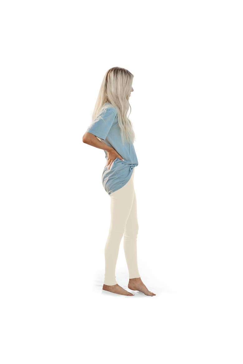 Women's 100% Organic Cotton Leggings, Alternate, color, Oatmeal