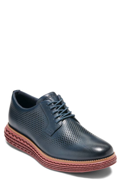 Cole Haan Originalgrand 2.0 Derby In Blue Wing Teal/ch Natural