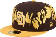 New Era Men's New Era Brown/Gold San Diego Padres Retro Pattern 59FIFTY Fitted Hat
