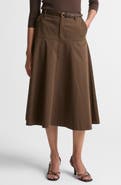 Vince Utility Flare Midi Skirt