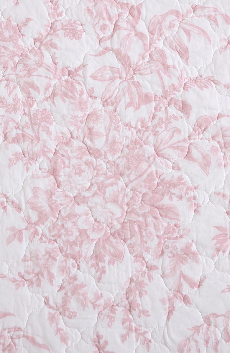 Laura Ashley Bedford Quilt & Sham Set, Alternate, color, Pale Pink/ White