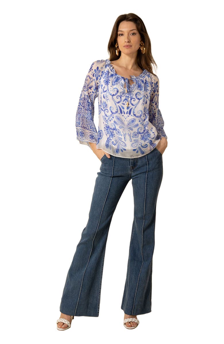 Hale Bob Myra Chiffon Top, Alternate, color, 