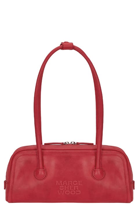 Soft Boston Leather Shoulder Bag