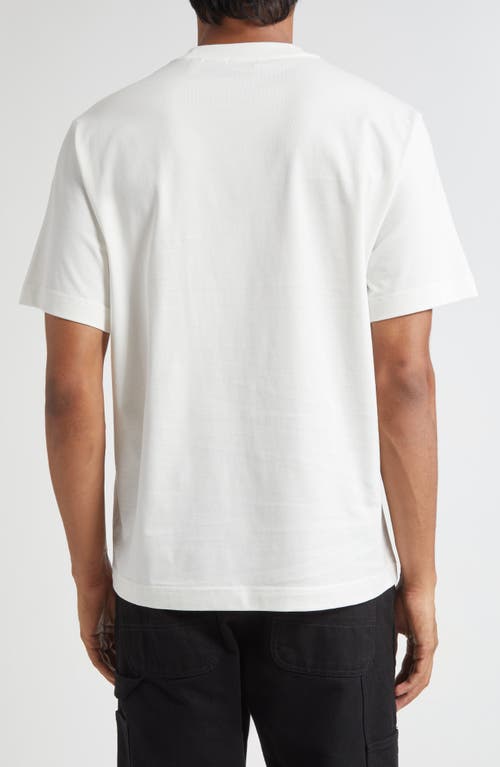 Burberry Seth Ekd Cotton Jersey T-shirt In White