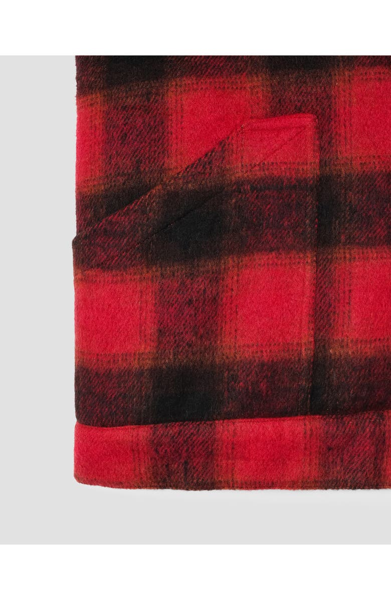 STAN RAY Plaid Cotton Flannel Vest, Alternate, color, Red