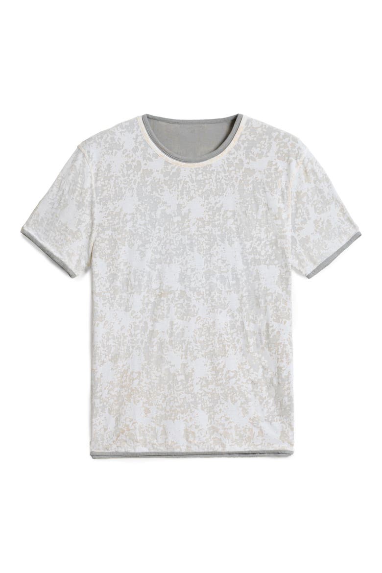 Reyes Reversible Burnout T-Shirt, Alternate, color, WHITE