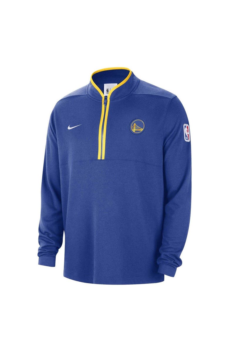 Nike Men's Nike Royal Golden State Warriors Authentic Performance Half-Zip Jacket, Alternate, color, Royal