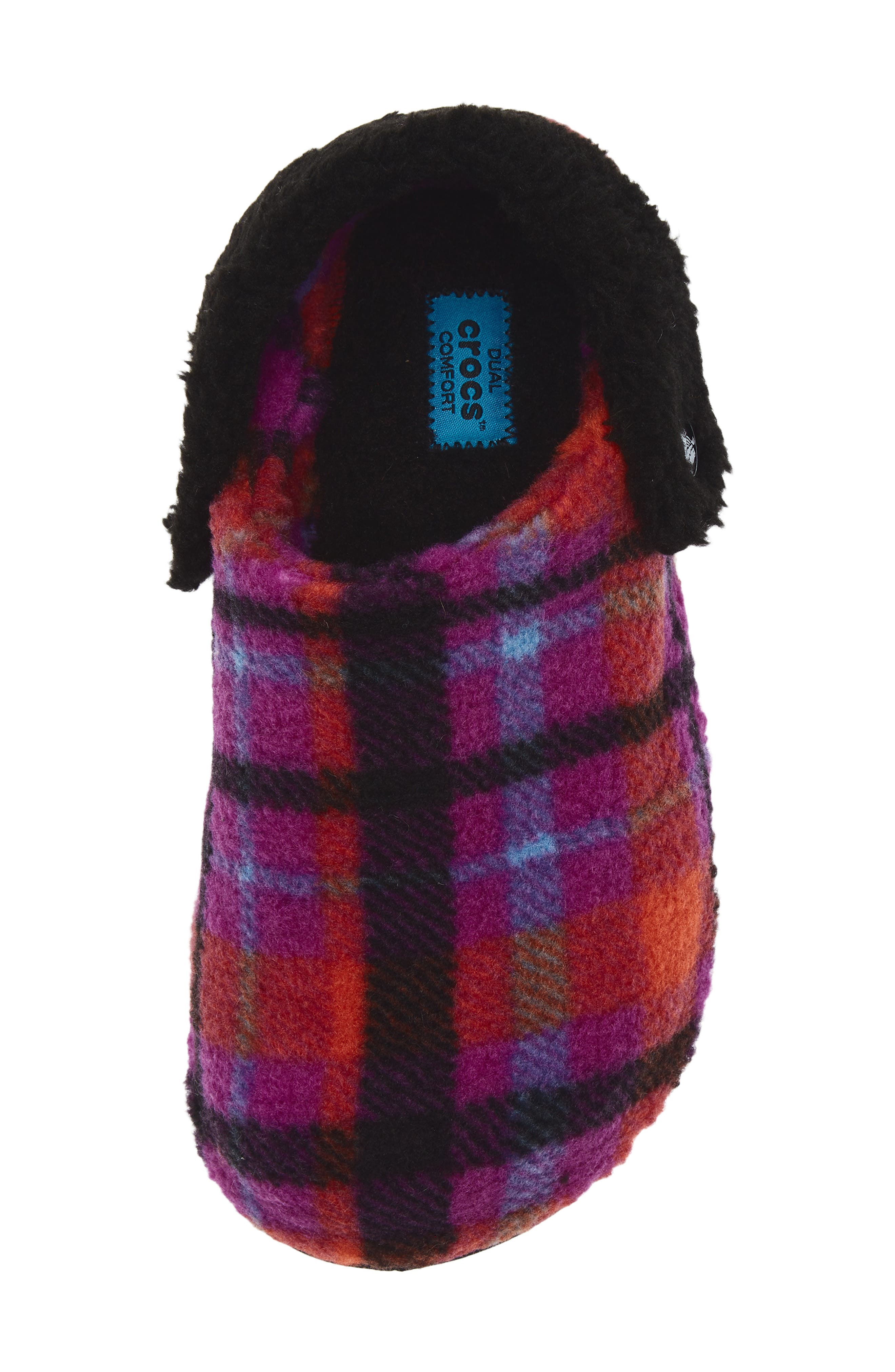 CROCS Classic Cozzzy Plaid Slipper, Alternate, color, 