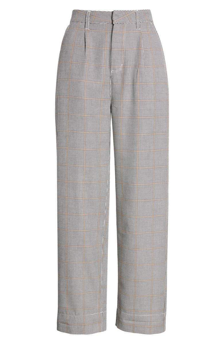 Brixton Victory Houndstooth Check Trousers, Alternate, color, Black/Off White