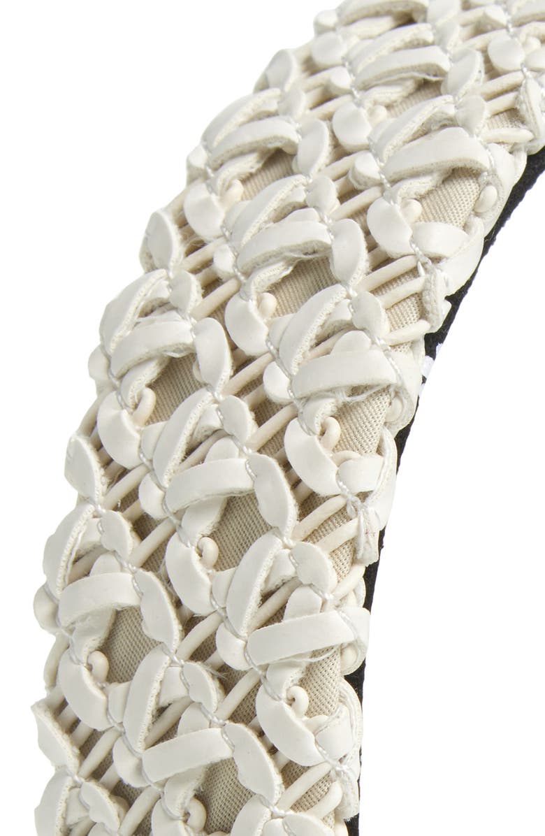 Lele Sadoughi Woven Headband, Alternate, color, Ivory