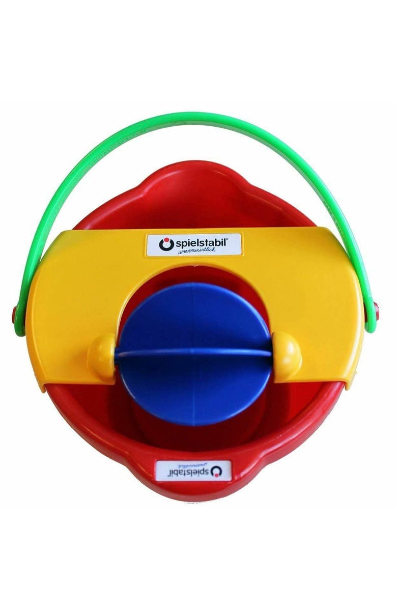 SPIELSTABIL Bucket Mill 3 Piece Toy Set - Includes Bucket, Sand Scoop and Spinning Wheel, Alternate, color, Multi