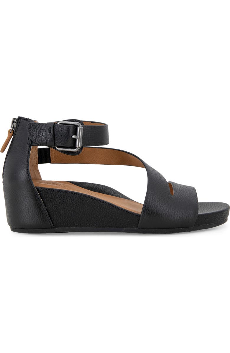 Gentle Souls Gwen Asymmetric Strappy Sandal, Alternate, color, Black