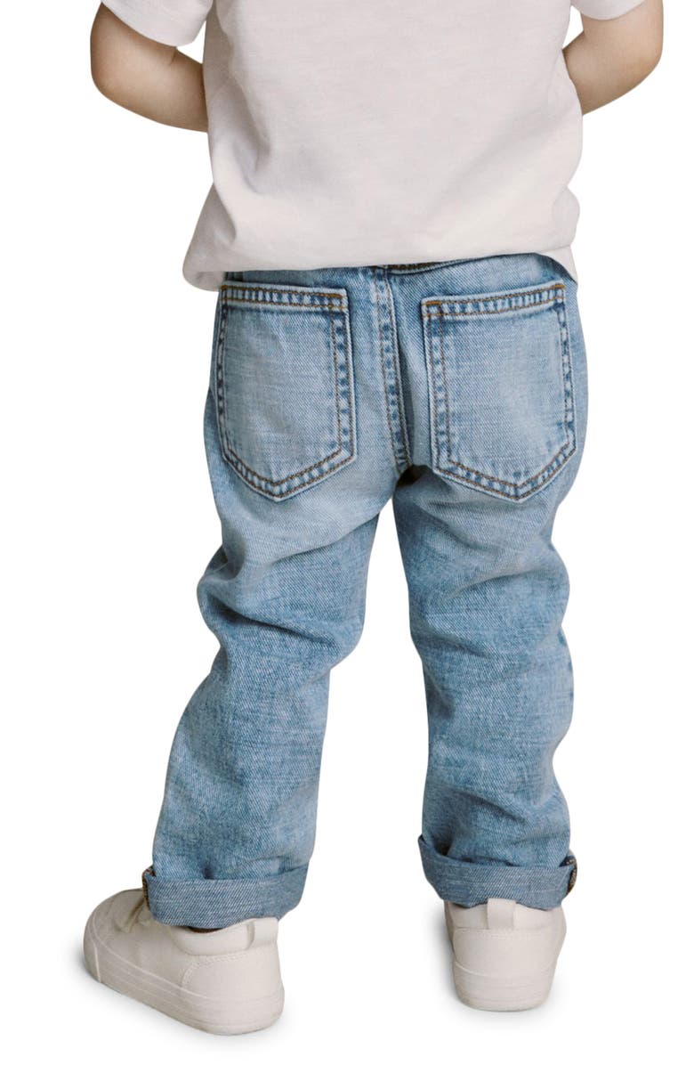 NEXT Kids' Ripped Nonstretch Denim Jeans, Alternate, color, 