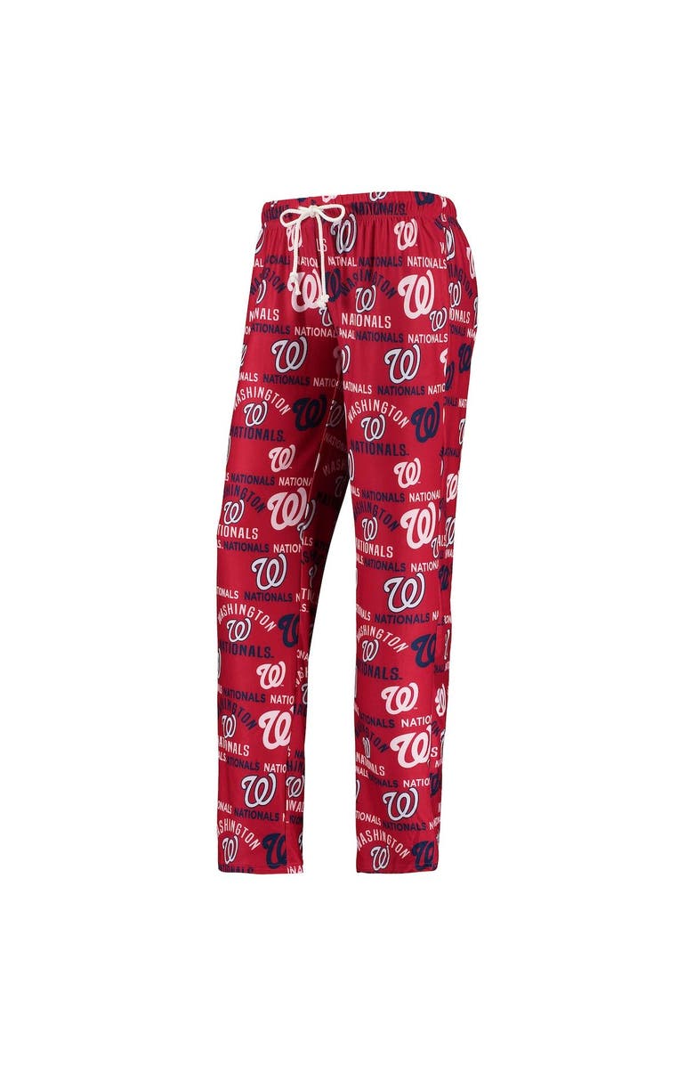 CONCEPTS SPORT Women's Concepts Sport White/Red Washington Nationals Flagship Long Sleeve V-Neck T-Shirt & Pants Sleep Set, Alternate, color, 