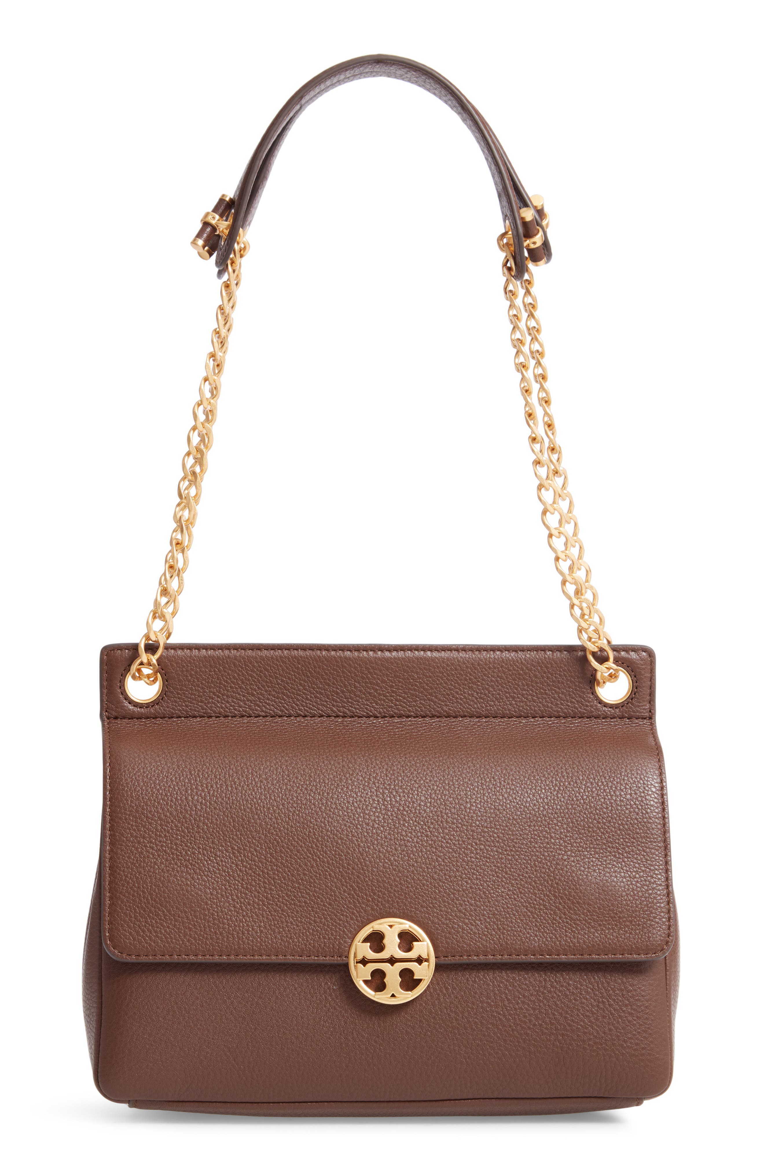 Chelsea Flap Leather Shoulder Bag, Main, color, BUFFALO