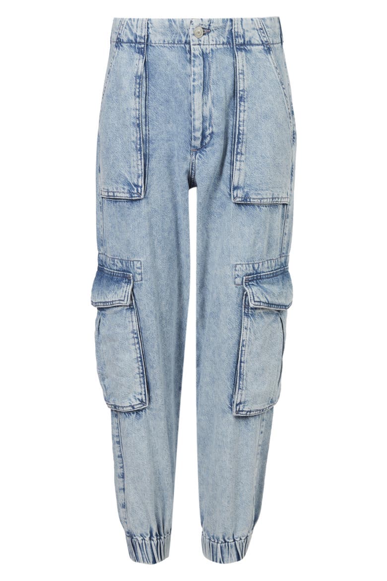 Frieda Denim Cargo Pants, Alternate, color, INDIGO BLUE