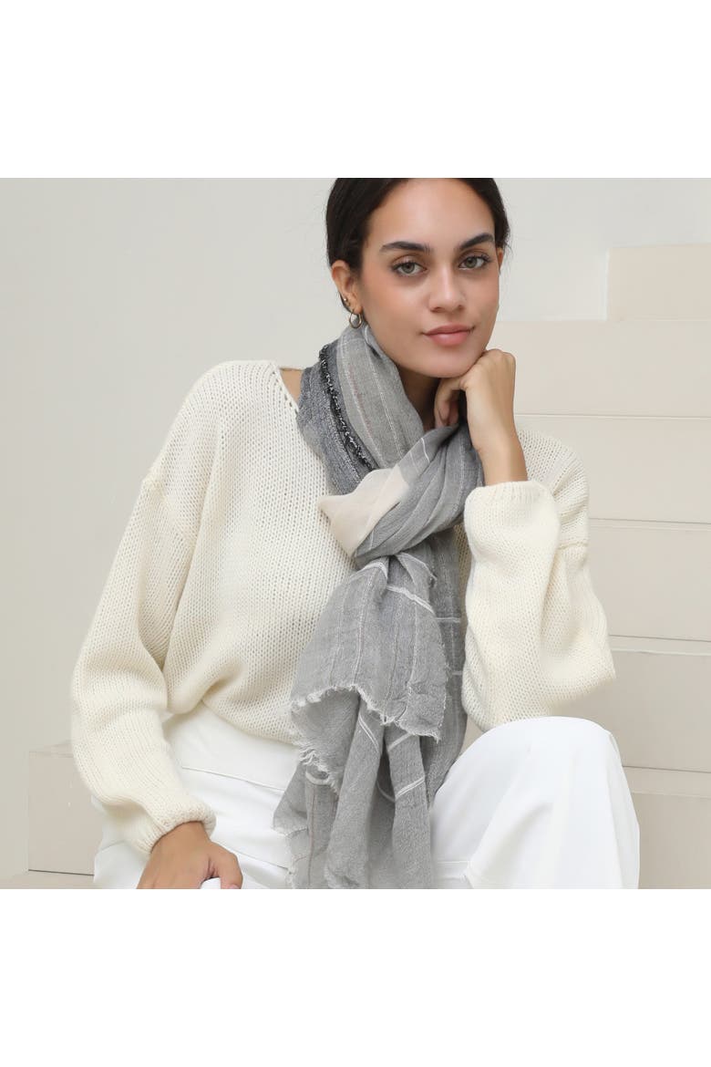 The Gia Lightweight Scarf, Main, color, Grey