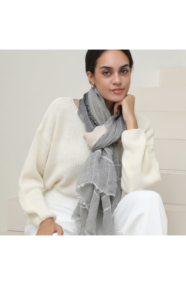 Youzey The Gia Lightweight Scarf, Main, color, Grey