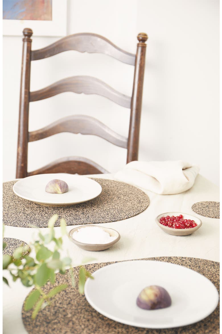 Dash Oval Placemats Set of 6, Alternate, color, Natural Cork