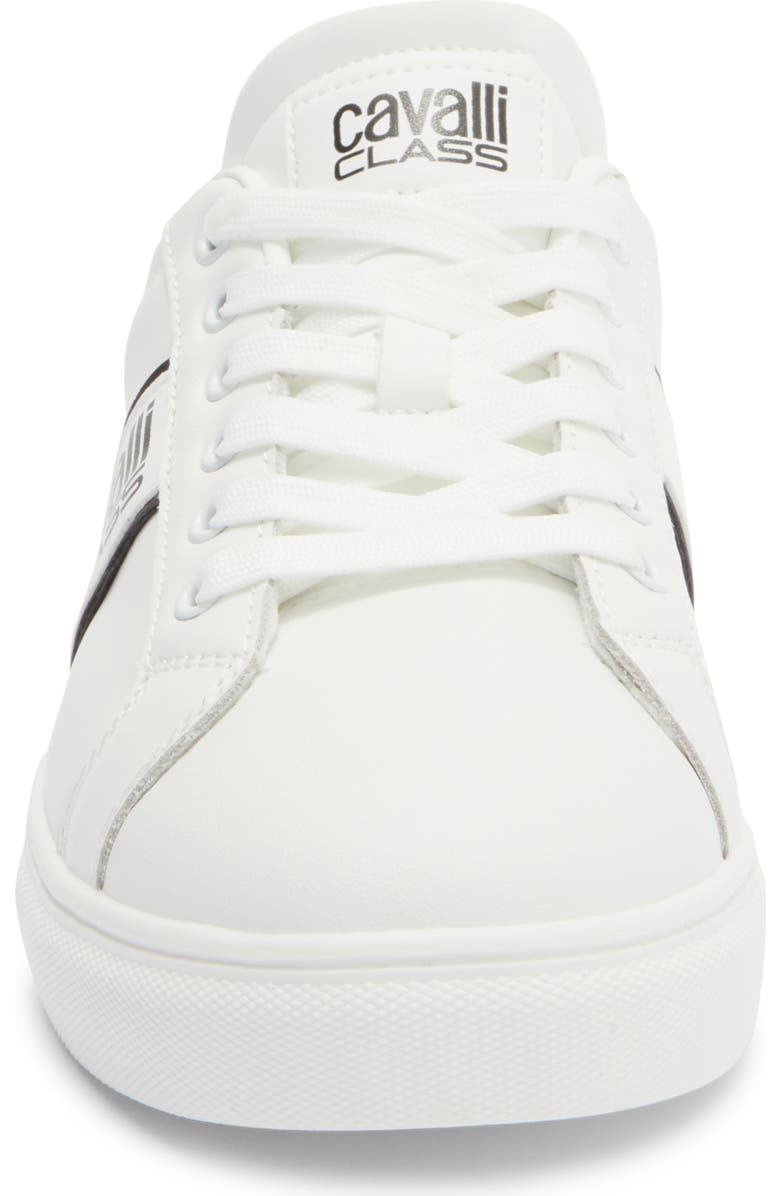 Roberto Cavalli Class Sneaker, Alternate, color, White/ Black