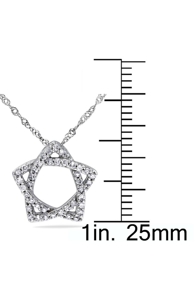 Julianna B. Diamond Star Pendant Necklace 14k, Alternate, color, 14K White Gold