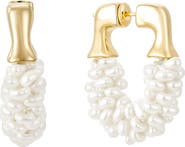 Untamed Petals Chateau Pearl Hoops