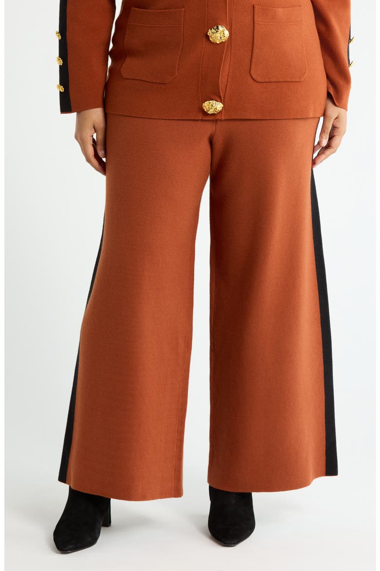 Side Stripe Pull-On Pants, Main, color, CARAMEL CAFE