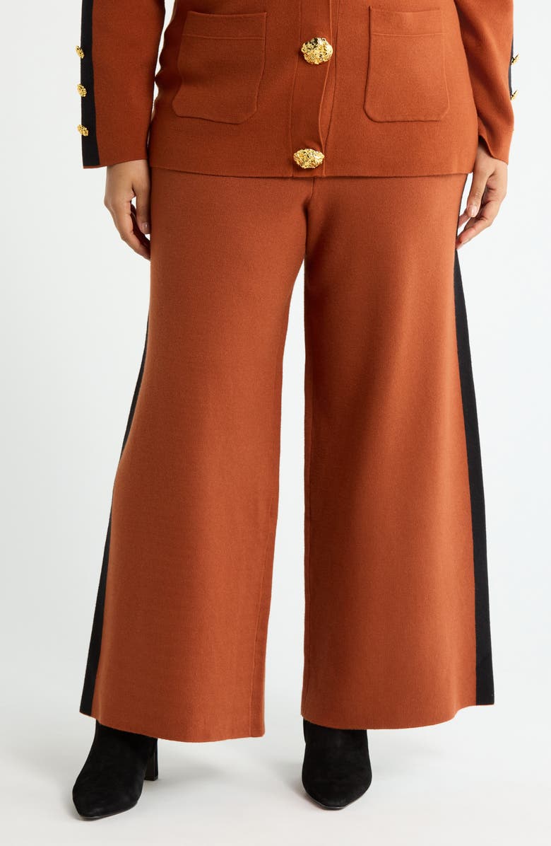 BY DESIGN Side Stripe Pull-On Pants, Main, color, Caramel Cafe