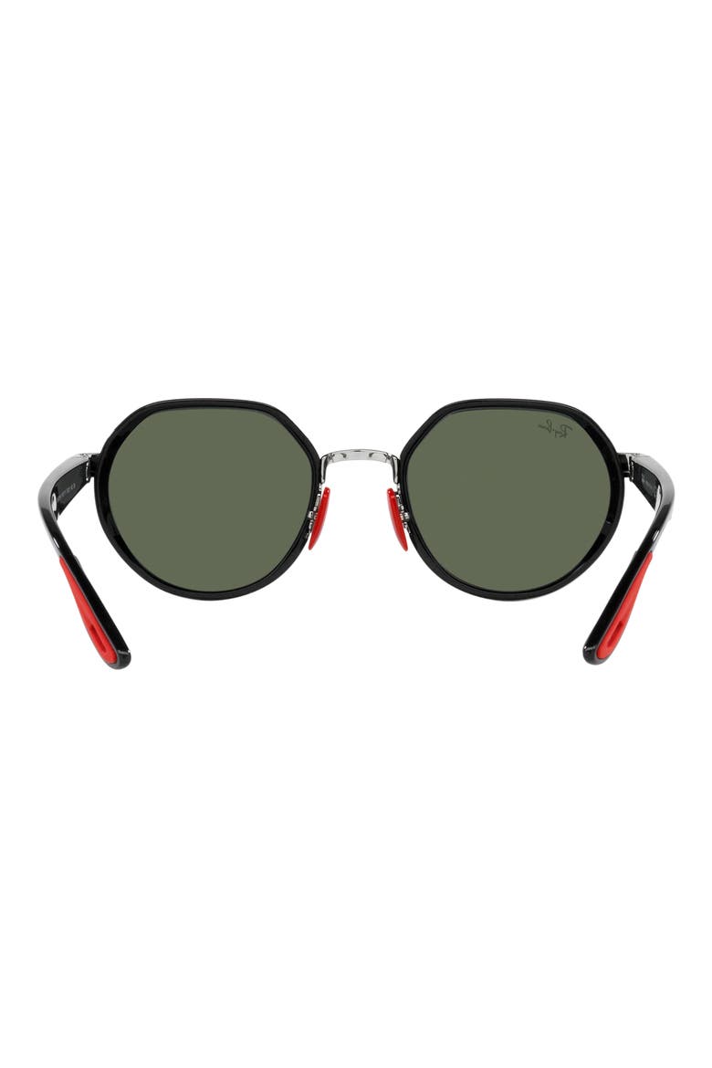 x Scuderia Ferrari 51mm Irregular Sunglasses, Alternate, color, SILVER