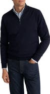 Eton Merino Wool Quarter Zip Sweater