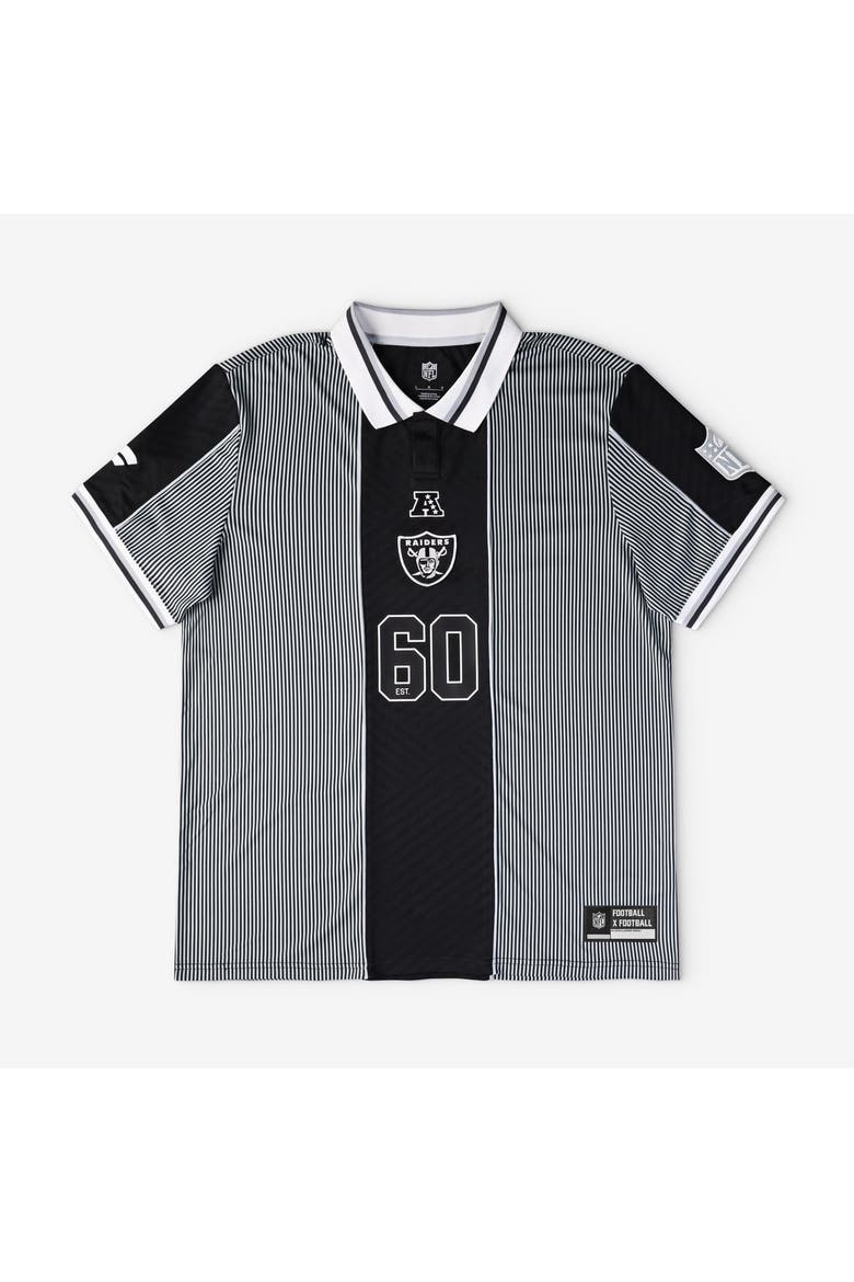 Men's Fanatics Black Las Vegas Raiders Football x Football Collared Fan Top, Main, color, Black