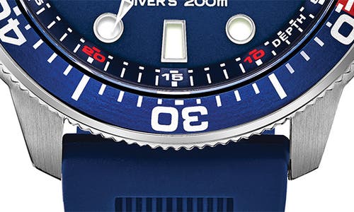 Citizen Promaster Aqualand Mens Blue Strap Watch Bn2038-01l In Brown